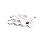 Univex 4400351 LABEL, DANGER/LUBRICATION