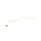 Rational 44.01.227P Drain Hose Boiler, Steam Generator, 22 x 28mm, White