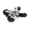 Garland 4526324 Caster, 6", Swivel, 2 Non Locking, 2 Locking, Stem, Set of 4