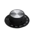 Crown Steam 4737-1 Knob, 50 - 225 Celsius, Black
