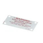 Gold Medal Products 47749 WARNING PLATE