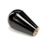 Stoelting 482039 Handle/Knob, Black, Tapered, Spigot, 5/16-18 Insert
