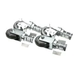 Alto Shaam 5014422 Caster, 3-1/2", 2 Rigid, No Brake, 2 Swivel with Brake, Set of 4