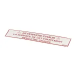 Henny Penny 51990 LABEL-WARNING HOT (FRENCH)