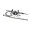 Fisher 52906 Faucet, Bar, Single Deck, Dual Control Valve, 13" Gooseneck Spout, Lever Handles
