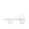 Frigidaire 5303207229 End Cap, Door Shelf, Left Hand, White, Refrigerator