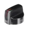 Frigidaire 5304509240 KNOB,TOP VALVE,BLACK STAINLESS