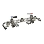 Fisher 53147 Faucet with 14" Swing Spout, 8" Wall Mount