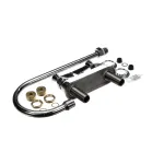 Fisher 3515 Bar Faucet, 12" Swivel Gooseneck, 4" On Center, Deck Mount, Lever Handles