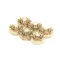 Manitowoc Ice 5429139 Hex Nut with External Tooth Lock Washer, Brass, Pack of 6
