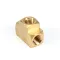 Nieco 5658 Tee, Female Threads, Brass