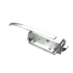 Kason 56H-6021 Door Latch, Heavy Spring, Padlocking Body, Brushed Chrome