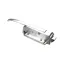 Kason 56H-6021 Door Latch, Heavy Spring, Padlocking Body, Brushed Chrome
