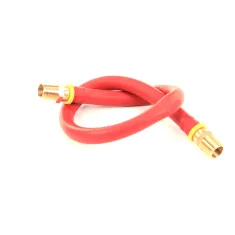 Jackson 5700-004-19-89 Hose with Male Fittings, Red, 1/2 x 24"