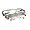 Fisher 57657 Faucet, 8" Deck Mount, 10" Swing Spout, Lever Handles