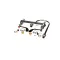 Fisher 57967 Faucet, 8" Deck Control Valve, Wrist Handles, 12" Swing Gooseneck