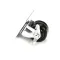 Henny Penny 58138 Caster with Brake, Swivel Plate, 3" Diameter, 4" Overall Height