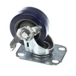 Oliver 5902-2377 Caster, 3", Swivel, with Brake, Plate, Blue