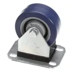 Oliver 5902-2378 Caster, 3", Rigid, with out Brake, Plate, Blue