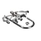 T&S Brass 5F-2SLX05 Faucet, Deck Mount, Single Hole Base, Swivel Gooseneck, 18" Flex Supply Lines