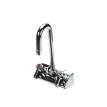 T&S Brass 5F-4WLX03 Faucet, Equip, 4" Ctr, Wall Mount, Gooseneck