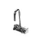 T&S Brass 5F-4WLX03 Faucet, Equip, 4" Ctr, Wall Mount, Gooseneck
