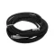T&S Brass 5HR-2HSE-25 3/8 X 25' EQUIP HOSE, BLACK, MEDIUM PRESSURE