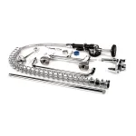 T&S Brass 5PR-8D12 Pre-Rinse Unit, 8" Deck Mount, Add-A-Faucet, 12" Nozzle, 5SV Spray Valve