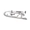 T&S Brass 5PR-8W10 Pre-Rinse Faucet/Sprayer Assembly, Wall Mount, 8" CTR