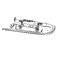 T&S Brass 5PR-8W12 Pre-Rinse Assembly, Wall MT, 8" CTR, 12" Nozzle