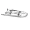 T&S Brass 5PR-8W12 Pre-Rinse Assembly, Wall MT, 8" CTR, 12" Nozzle