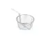 Carlisle 601002 Mesh Fryer Basket, 11-1/2" Dia., Round, 10-3/8"L Handle, Front Drain Hook, Dishwasher Safe, Chrome-Plated Nickel Steel                                                                              
