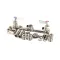 Fisher 61506 Control Valve, 8" Backsplash Mount, Lever Handles, Swivel Stems, Stainless Steel