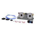 3M Water Filtration Products 6228505 Twin Manifold Assembly for High Flow Series Water Filtration Cartridges