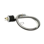 Gold Medal Products 62308 Kettle Lead & Plug Assembly with Conduit, 16 Ounce, 125/250 Volt, 20 Amp