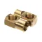 Fisher 64211 Close Eblow, 1/2F, Brass, 2 Each