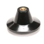 Saniserv 64457 Knob, Spigot Handle, Black, SP10