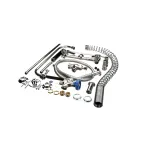 Fisher 68136 Pre-Rinse Unit, Spring Style, 8" Backsplash Valve, Lever Handles, 14" Swing Spout
