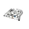 Fisher 68136 Pre-Rinse Unit, Spring Style, 8" Backsplash Valve, Lever Handles, 14" Swing Spout