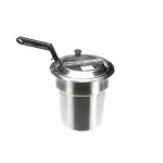 Nemco 68393-4 Soup Warmer Inset, 4 quart, with cover & ladle, fits #6510-2D4, 6510-2D4P, 6510-T4, and 6510-T4P, NSF                     