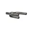 Lancer 7144 SS CROSS 3/8 BARB 90DEG RUNS