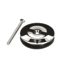 Fisher 73652 Strainer Overflow Assembly, Brass Polished,Chrome Plated