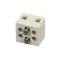 Prince Castle 77-102S Terminal Block, Ceramic, 2 Input, 4 Output, 30 Amp