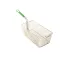 Prince Castle 79-P Fry Basket, Front Hook, Green Handle, 16 3/4 x 8 3/4 x 6
