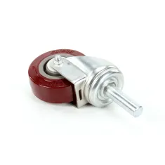 Cleveland 80020 Caster, 4", Swivel, No Brake, Stem, Red