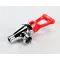 Grindmaster Cecilware 80234L Faucet, Red Handle, Hot