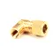 Therma-Tek 81014 Elbow with Nut & Sleeve, 3/8" Compression x 3/8-27 Female, Brass