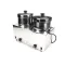 Server 81200 TWIN FS-4 PLUS, SOUP WARMER, rethermalizing, water-bath warmer/cooker, with individual temperature-sensing thermostats and wrap-around heating elements, includes (2) 5 qt., stainless steel insets with hinged lids (inset & lid 81111), 1kW, 120v/60/1-ph, 8.