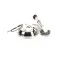 Server 82000 SP #10 SYRUP CAN PUMP, STAINLESS STEEL, serves thin syrups or sauces from #10 cans or stainless steel jars (94009) (jars sold separately), 1 oz. maximum serving, which can be reduced in 1/8 oz. increments with provided collars, NSF   