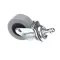 Blickman 8200708000 CASTER, 2" SINGLE WHEEL W/SWIVEL GREY THERMOPLASTI